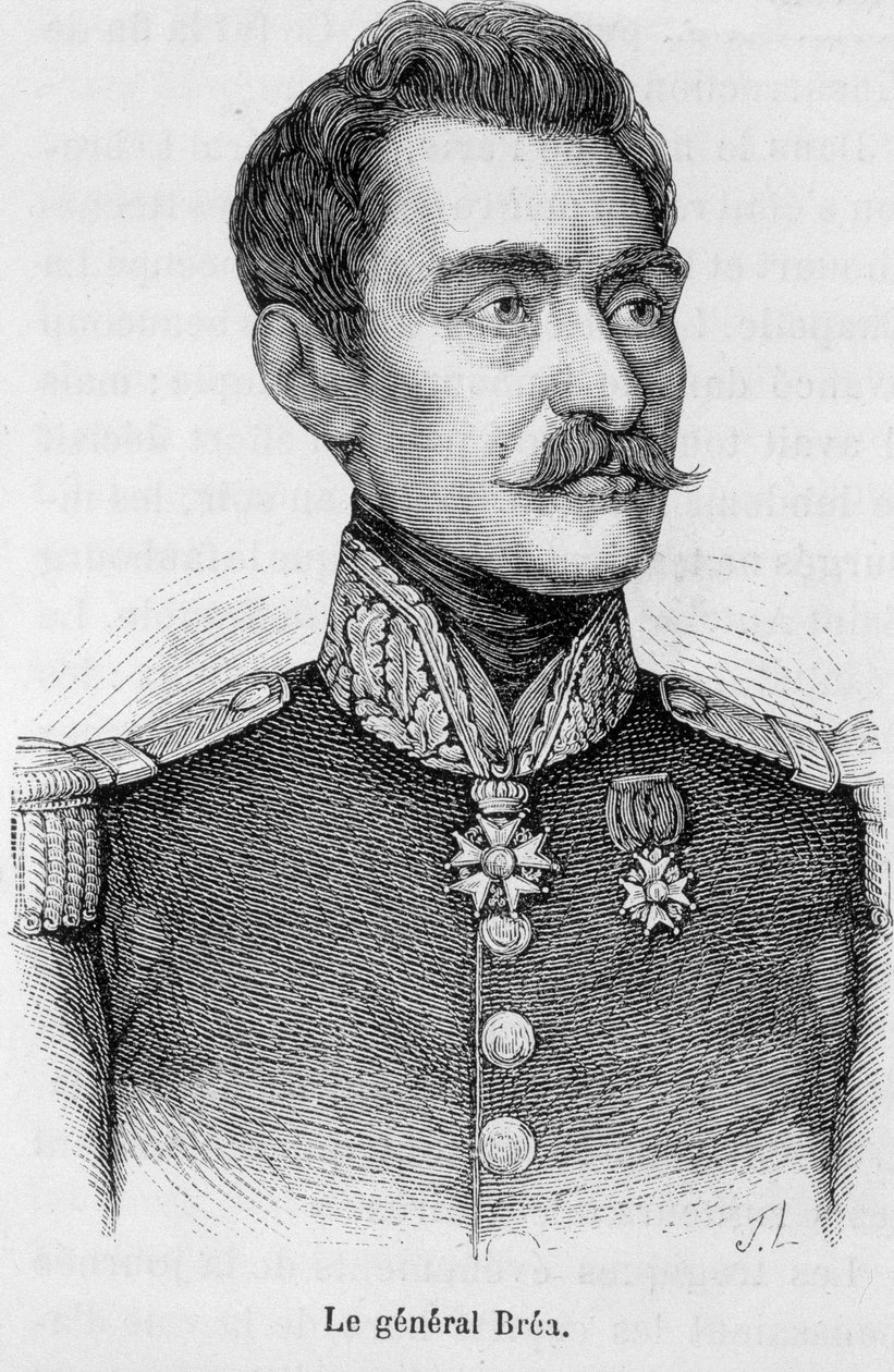 Porträtt av Jean Baptiste Fidele Brea, fransk general (1790-1848). av Unknown artist