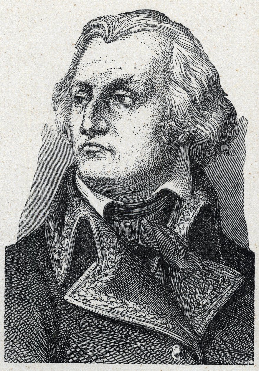 Porträtt av Jean Francois (Jean-Francois) Berruyer (1737-1804) fransk general för franska revolutionen. av Unknown artist