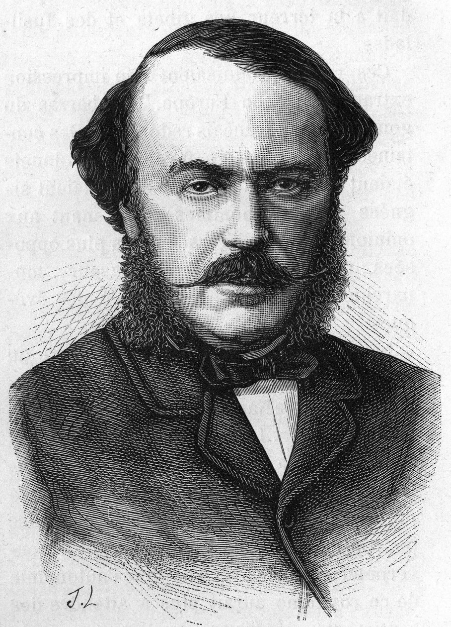 Porträtt av Jean Gilbert Victor Fialin, hertig av Persigny (1808-1872), fransk politiker. av Unknown artist