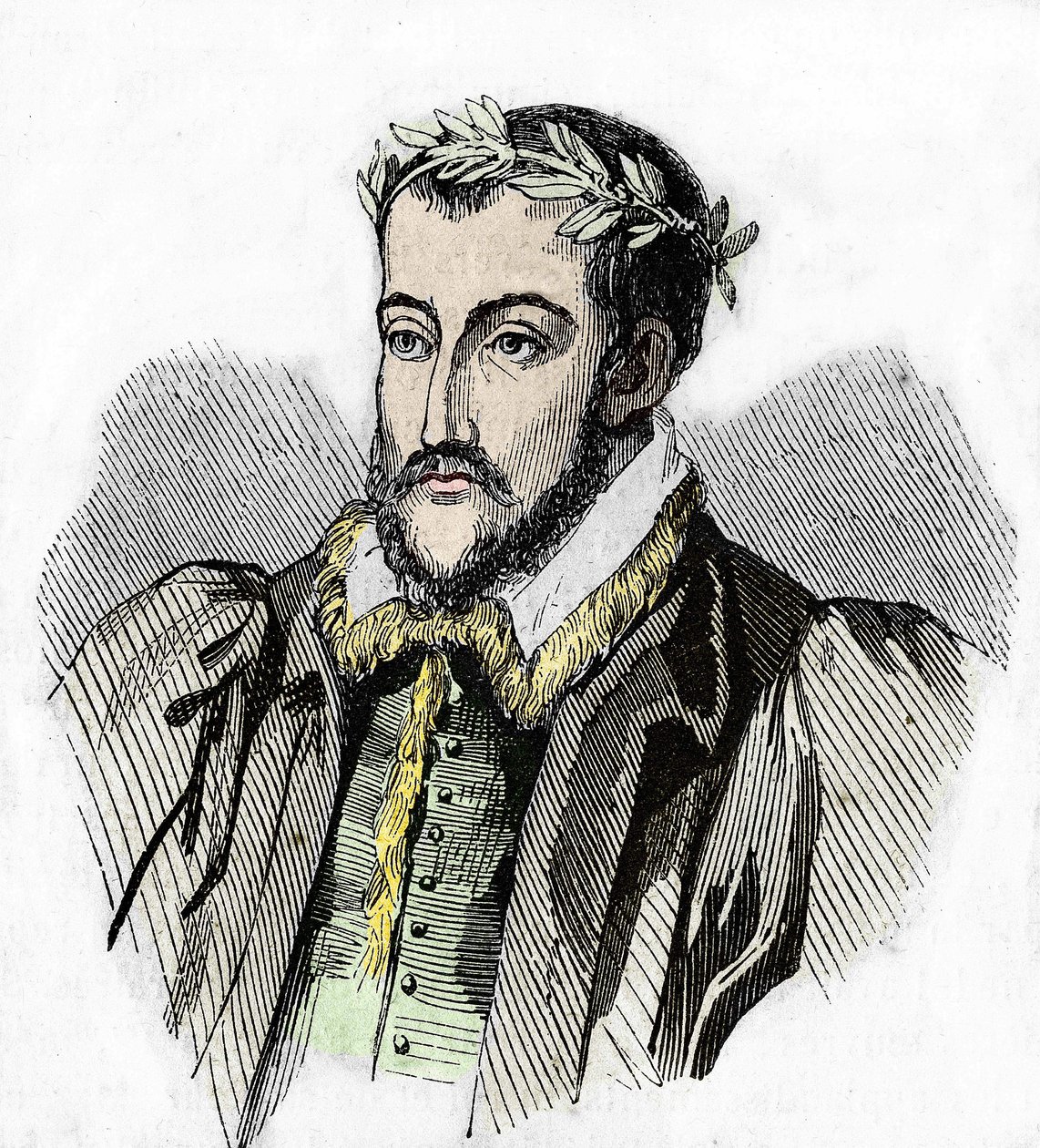 Porträtt av Joachim du Bellay. Fransk poet (Château du Liré, Maine-et-Loire av Unknown artist