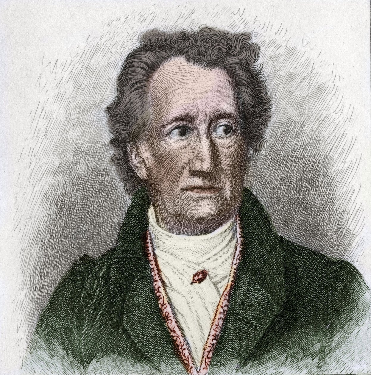 Porträtt av Johann Wolfgang Goethe (1749 - 1832), tysk författare av Unknown artist