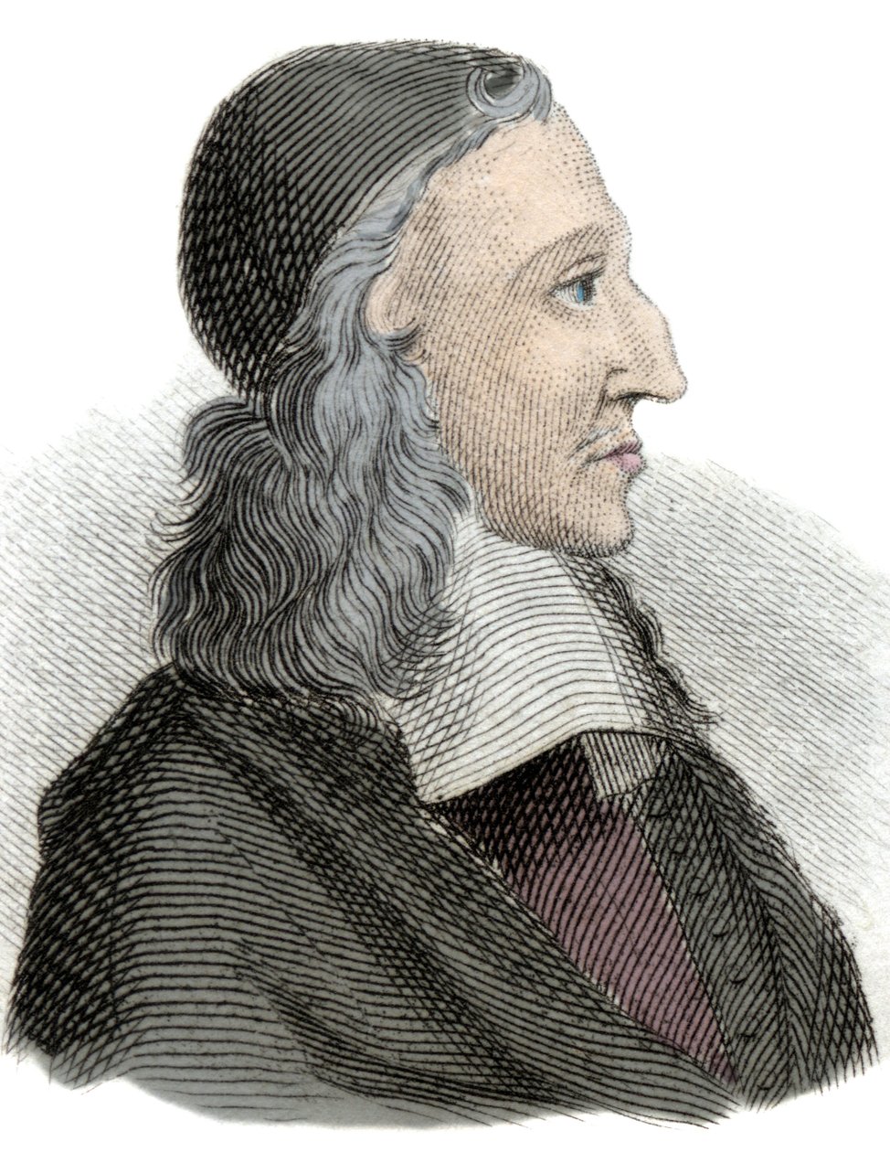 Porträtt av Johan de Witt (Jean de Witt) (1625-1672) holländsk politiker, ekonom och matematiker Gravyr från 1800-talet. av Unknown artist