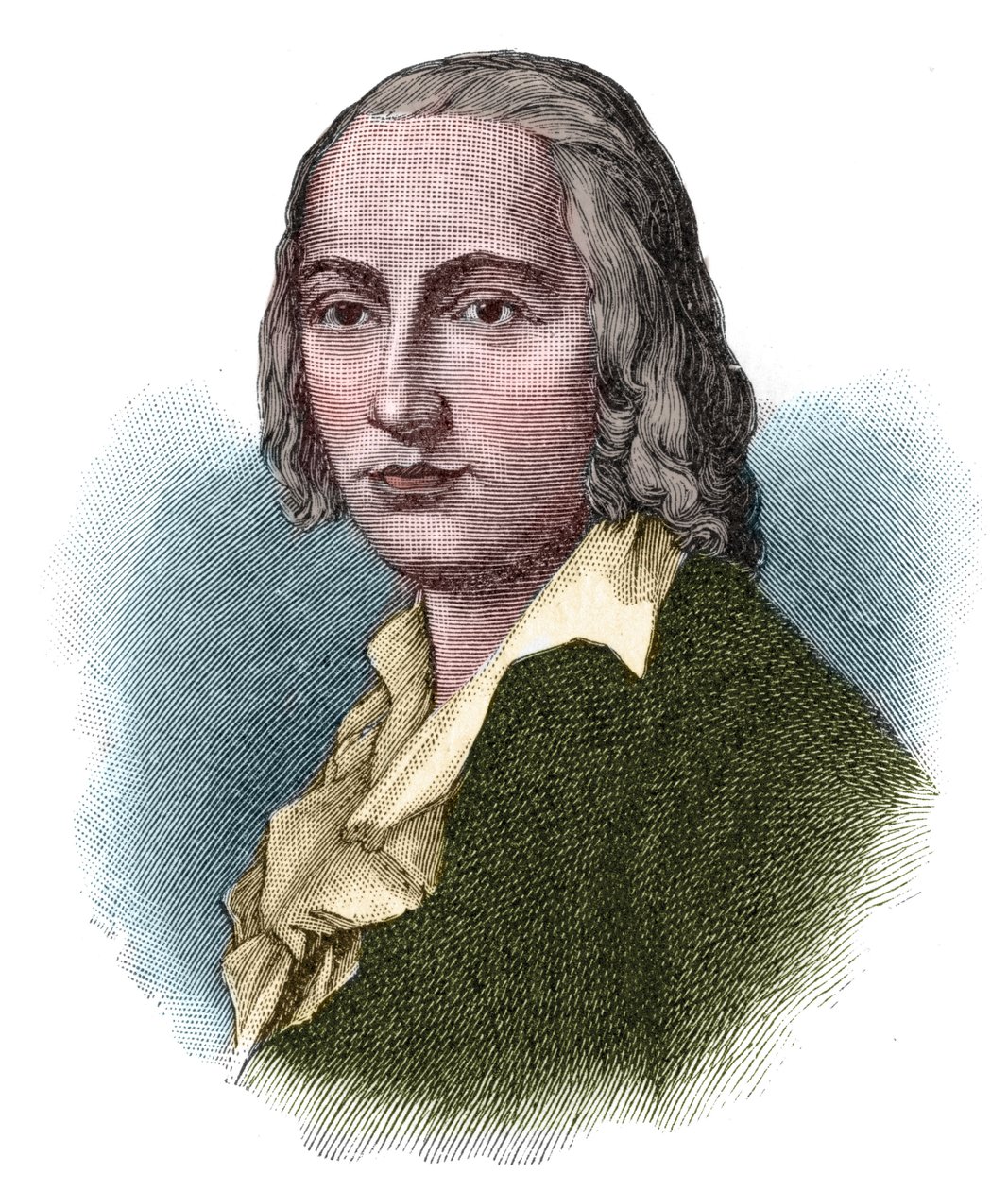 Porträtt av Johann Christian Friedrich Holderlin (1770-1843), tysk poet och romantisk tänkare. av Unknown artist