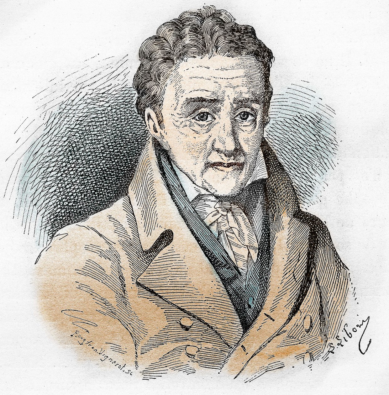 Porträtt av Johann Heinrich Pestalozzi (1746 - 1827), schweizisk pedagog och pedagog. av Unknown artist