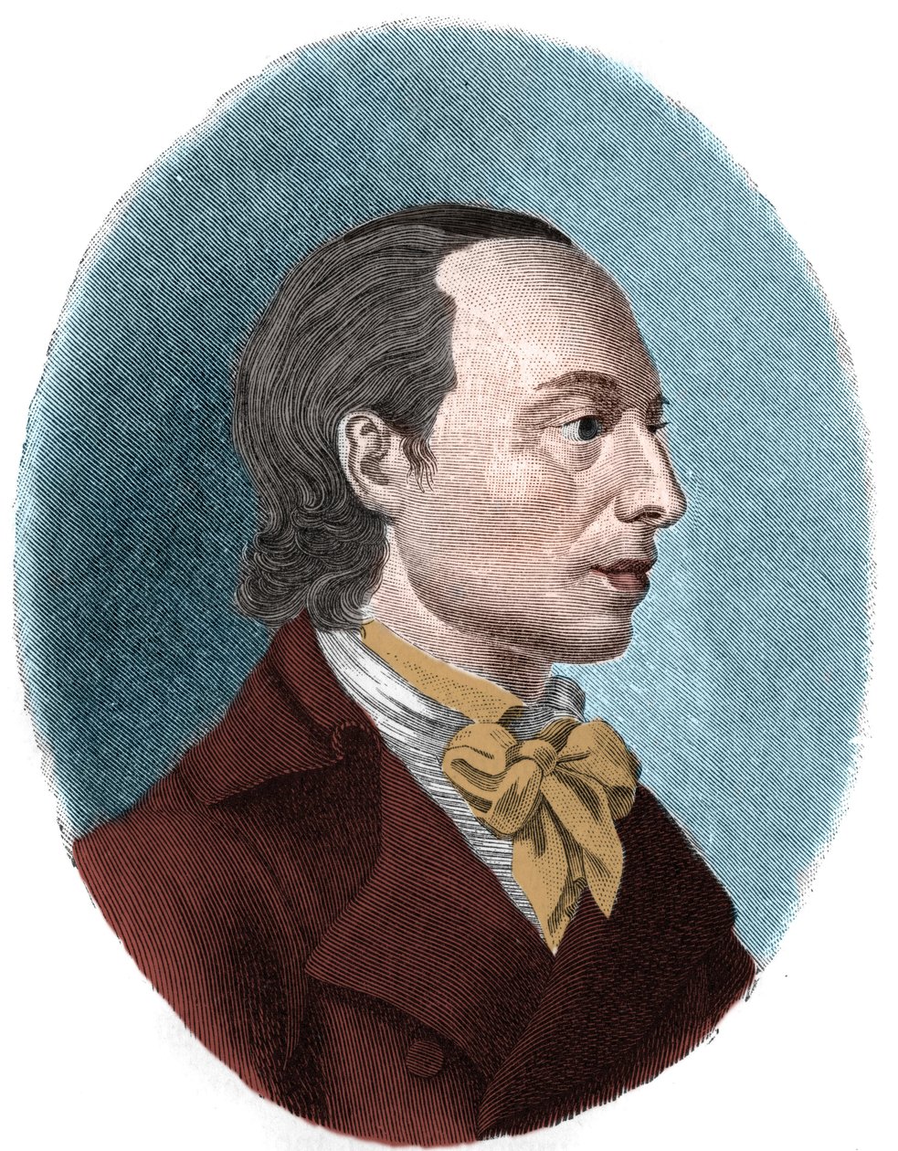 Porträtt av Johann Heinrich Voss (Jean Henri Voss av Unknown artist