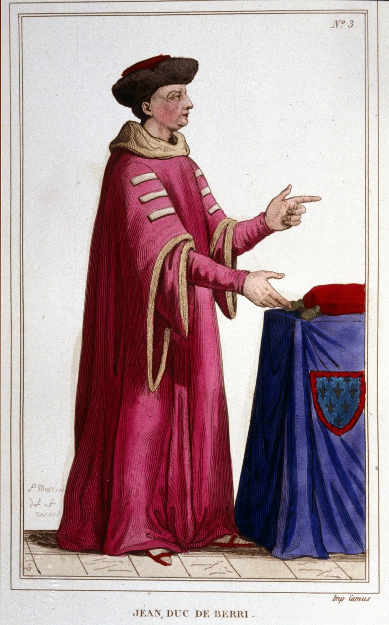 Porträtt av John, hertig av Berri (1340 - 1416). av Unknown artist