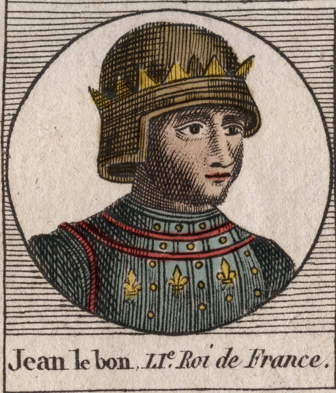 Porträtt av Johannes II den gode (1319-1364), Frankrikes kung - Porträtt av Johannes II, 