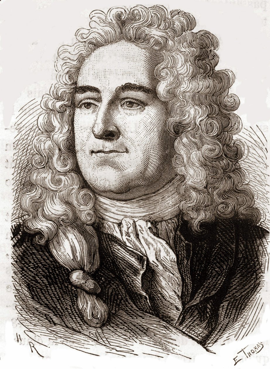 Porträtt av John Law (1671 - 1729), Scottish Financial som orsakade konkurs 1720 (Event of Quincampoix Street) av Unknown artist