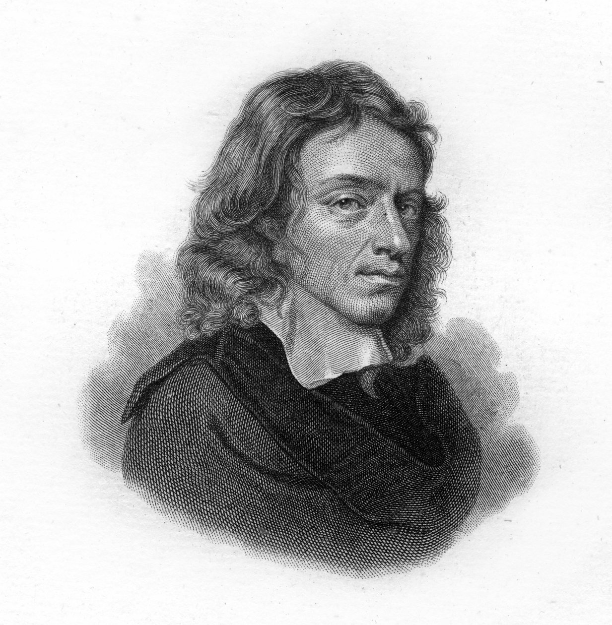 Porträtt av John Milton, engelsk poet och essäist (1608 - 1674) av Unknown artist