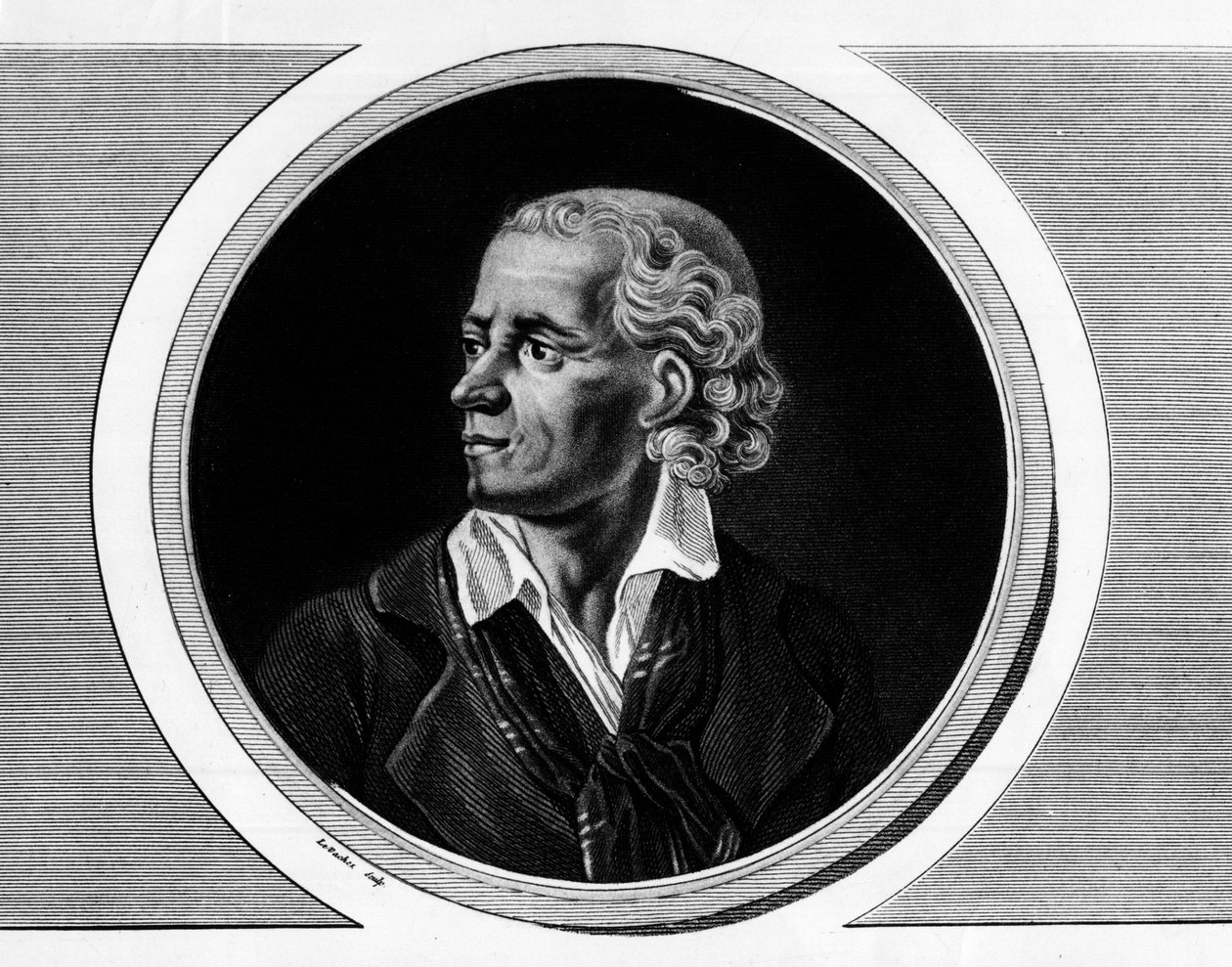 Porträtt av Joseph Chalier, fransk politiker (1747-1793), åklagare för kommunen i Lyon. Gravyr i "" Komplett samling av historiska målningar från den franska revolutionen, i tre volymer.""" 1804. av Unknown artist