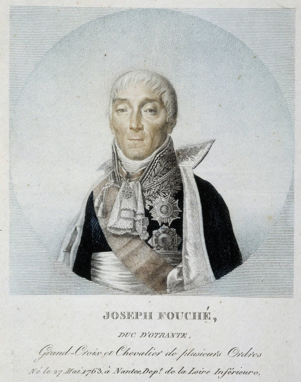 Porträtt av Joseph Fouché, hertig av Otranto, storkors och riddare av flera ordnar av Unknown artist