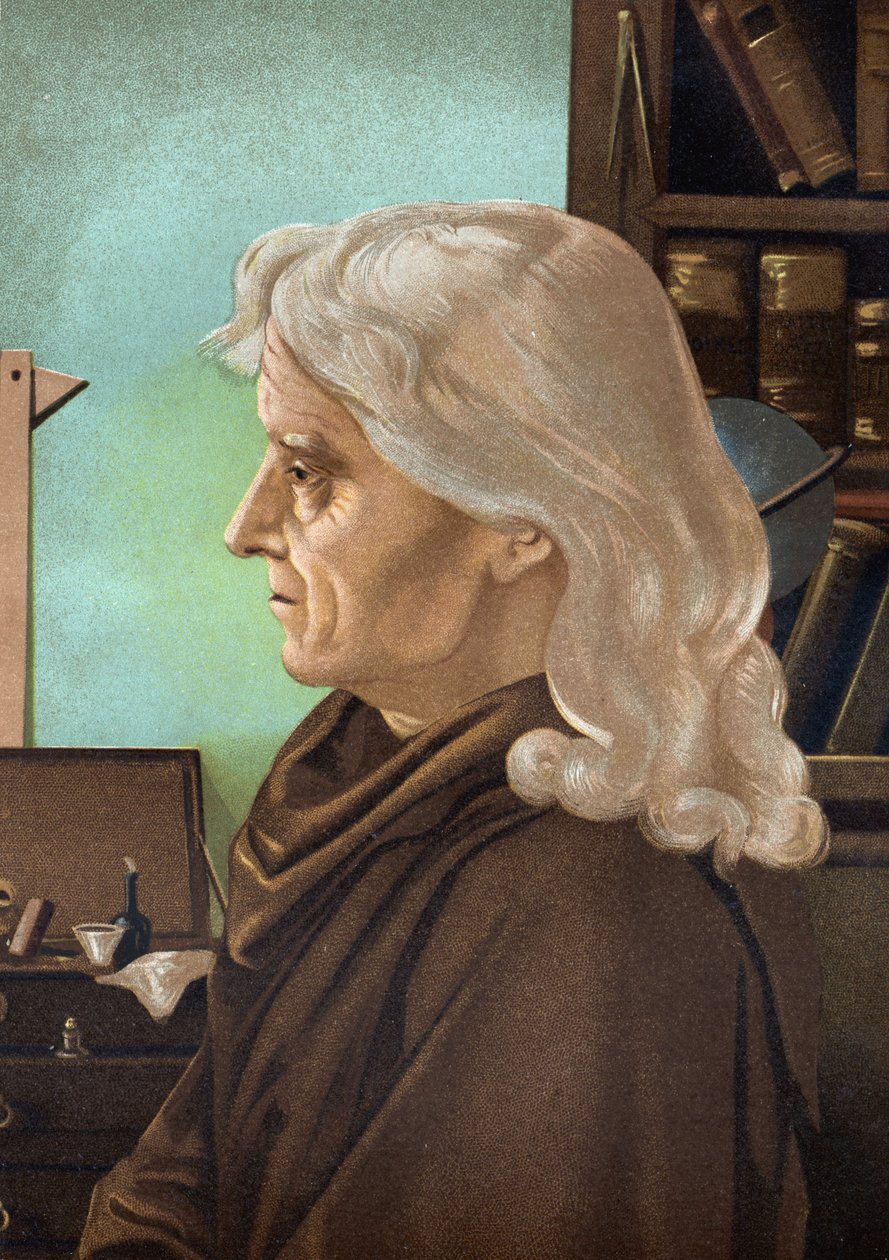 Porträtt av Joseph Jérôme Lefrançois de Lalande, fransk astronom (1732 till 1807). från "La Ciencia y sus Hombres" av Louis Figuier. Barcelona 1881 av Unknown artist