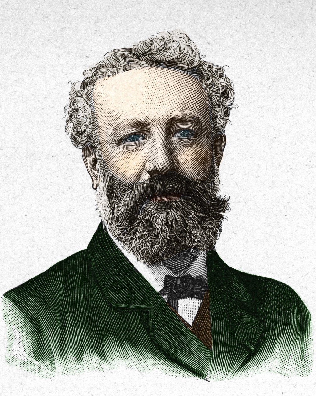 Porträtt av Jules Verne, fransk författare (1828-1905) av Unknown artist