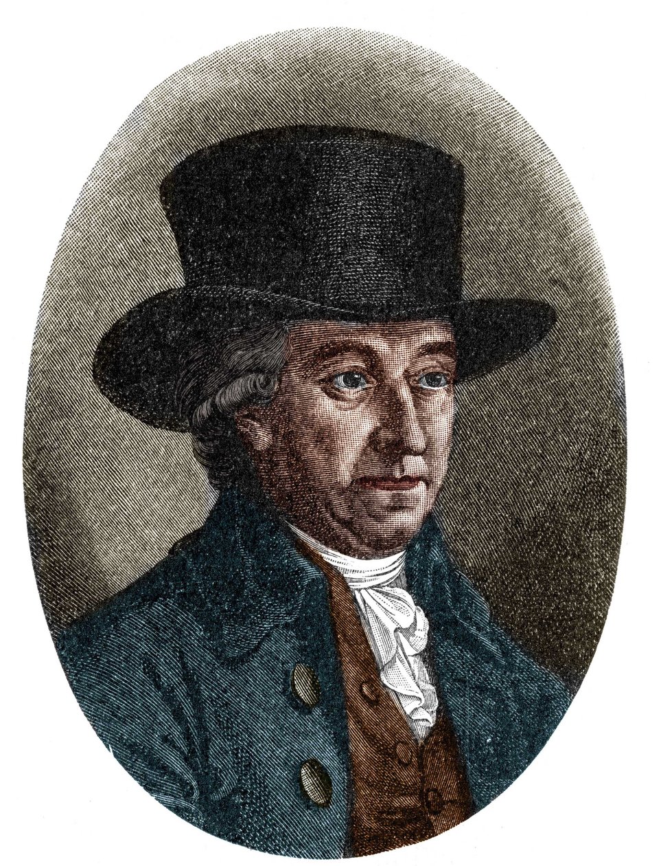 Porträtt av Justus Moser (eller Mosers eller Moeser av Unknown artist