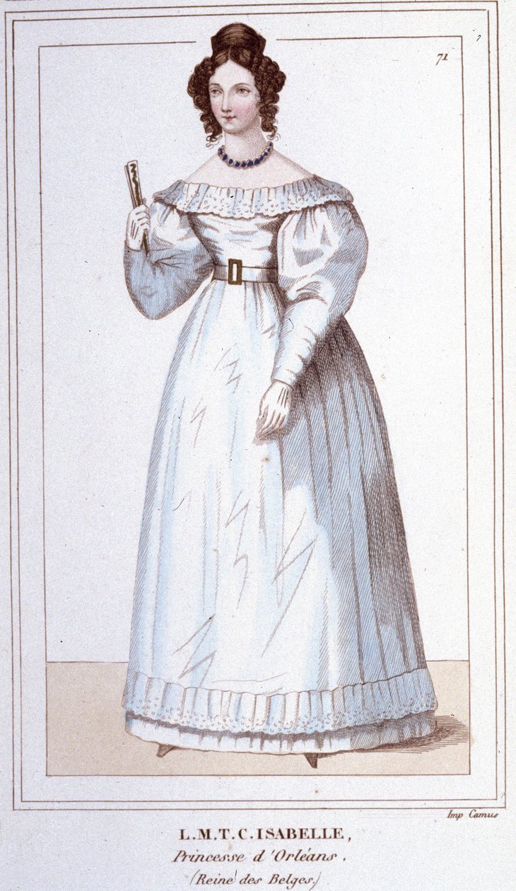 Porträtt av LOUISE MARIE THERESE CHARLOTTE ISABELLE D