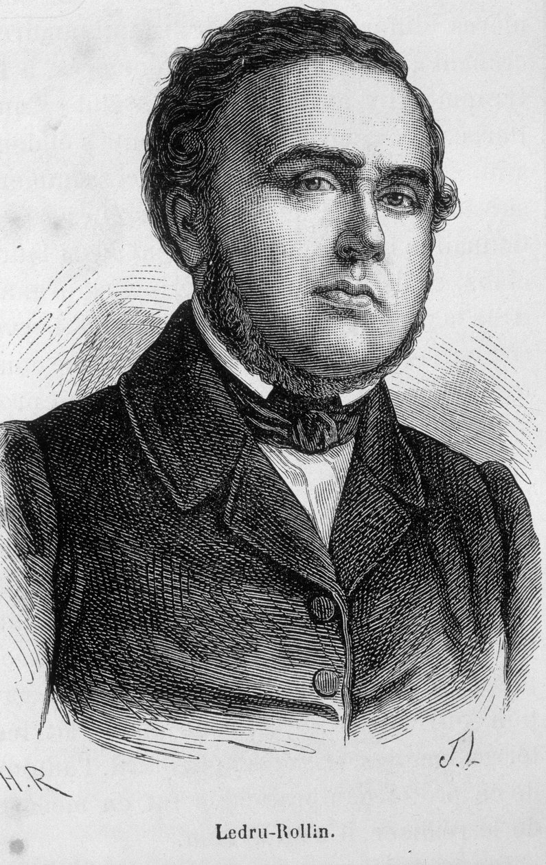 Porträtt av Ledru Rollin (Ledru-Rollin), fransk politiker (1807 - 1874) av Unknown artist