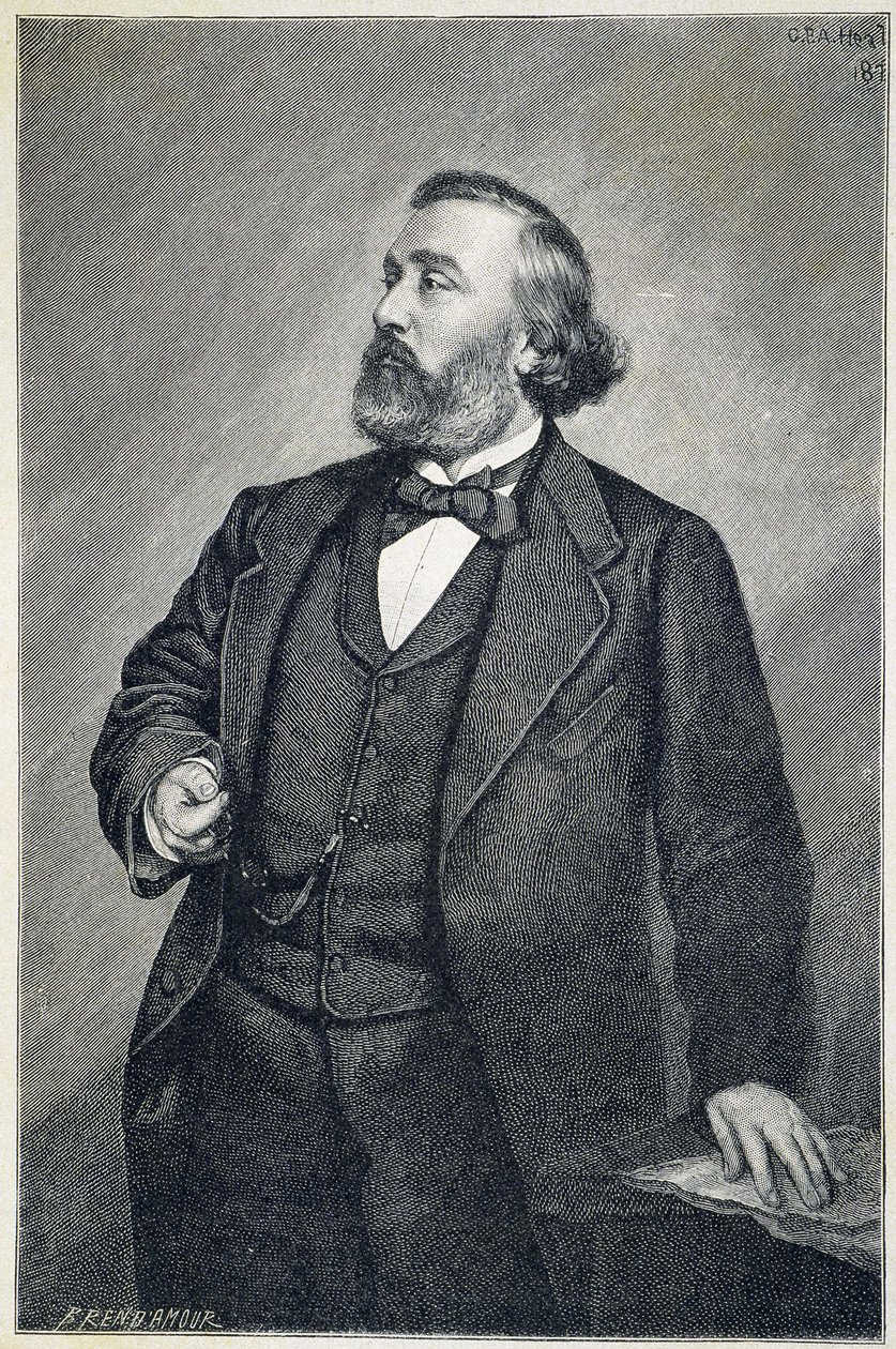 Porträtt av Leon Gambetta av Unknown artist
