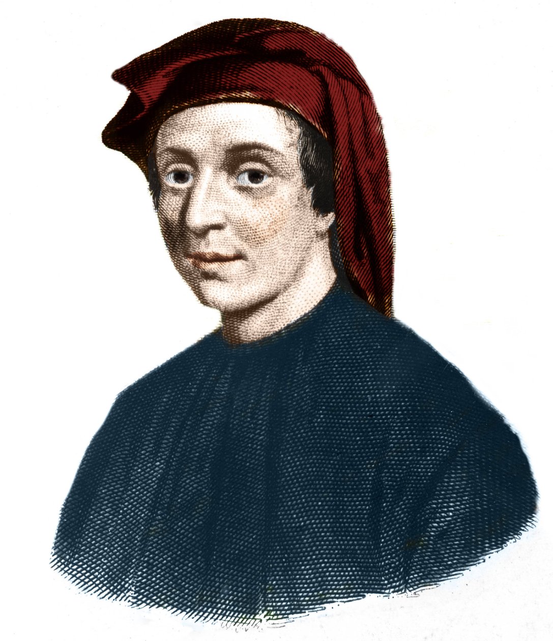 Porträtt av Leonardo Fibonacci (1170-1245). (Leonard av Pisa). italiensk matematiker. av Unknown artist