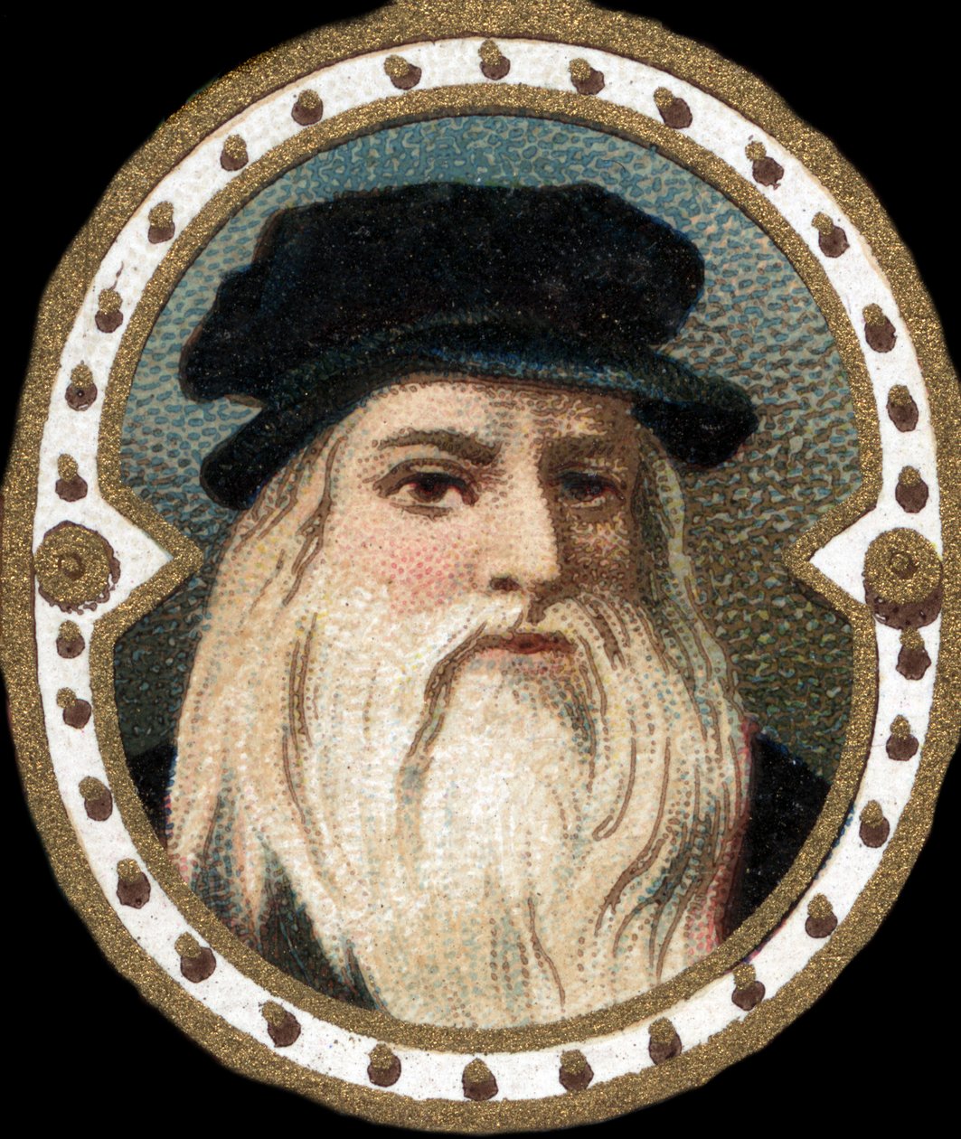 Porträtt av Leonardo da Vinci (1452 - 1519) (Leonardo da Vinci). av Unknown artist