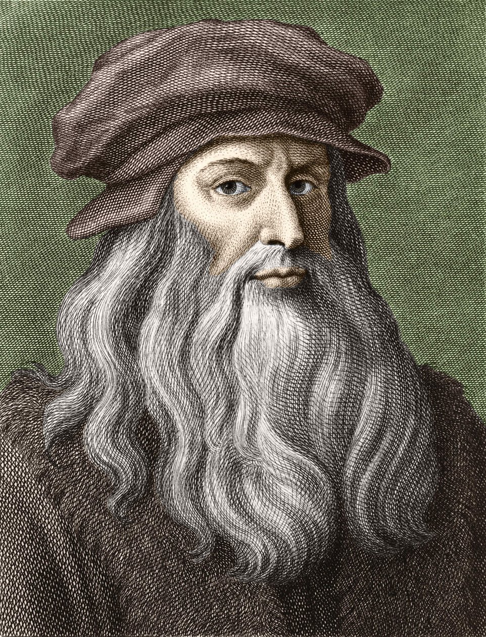 Porträtt av Leonardo da Vinci av Unknown artist