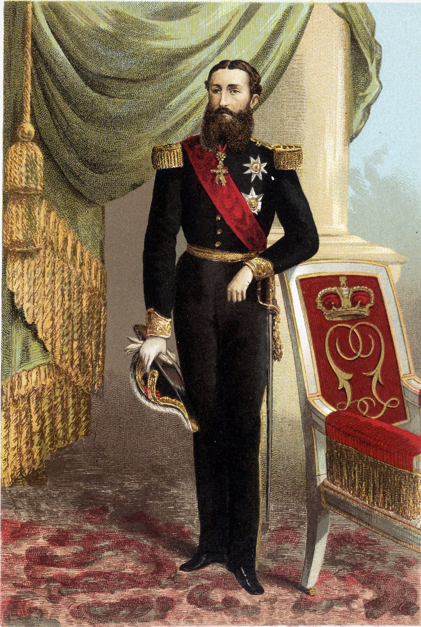 Porträtt av Leopold II, belgarnas kung av Unknown artist