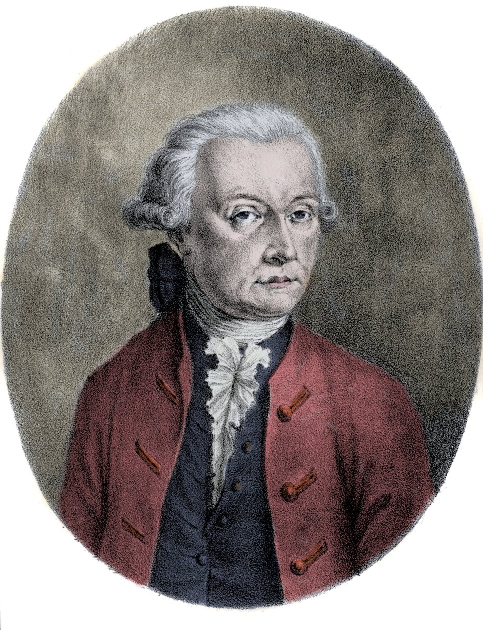 Porträtt av Leopold Mozart (1719-1787), far till Wolfgang Amadeus Mozart (1756-1791). av Unknown artist