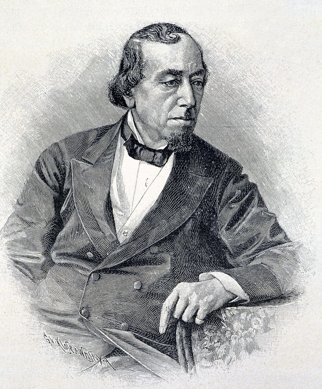 Porträtt av Lord Beaconsfield, Benjamin Disraeli av Unknown artist