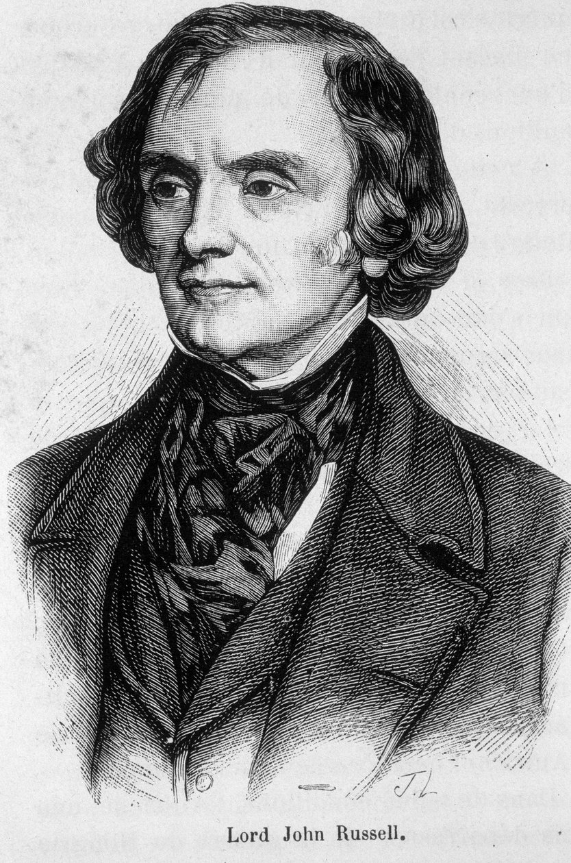 Porträtt av Lord John Russell av Unknown artist