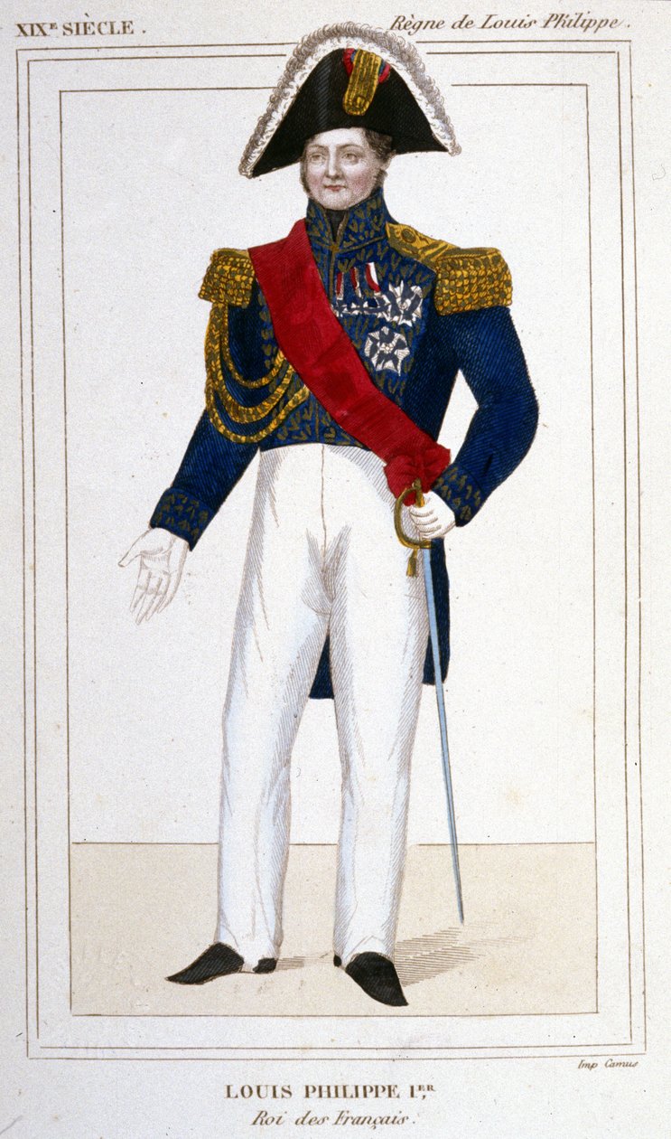 Porträtt av Louis - Philip I (1773 - 1850), kung av fransmännen. av Unknown artist