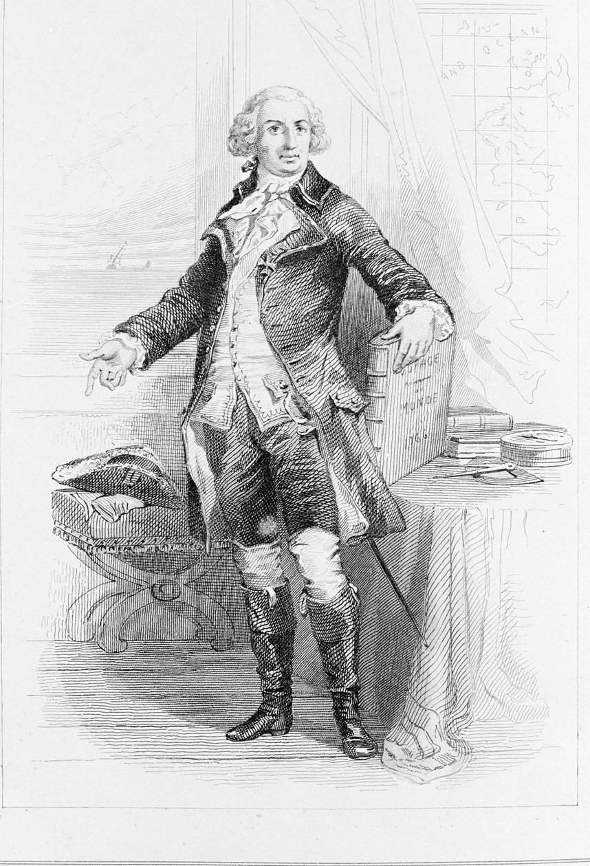 Porträtt av Louis Antoine, greve av Bougainville (1729-1811). av Unknown artist