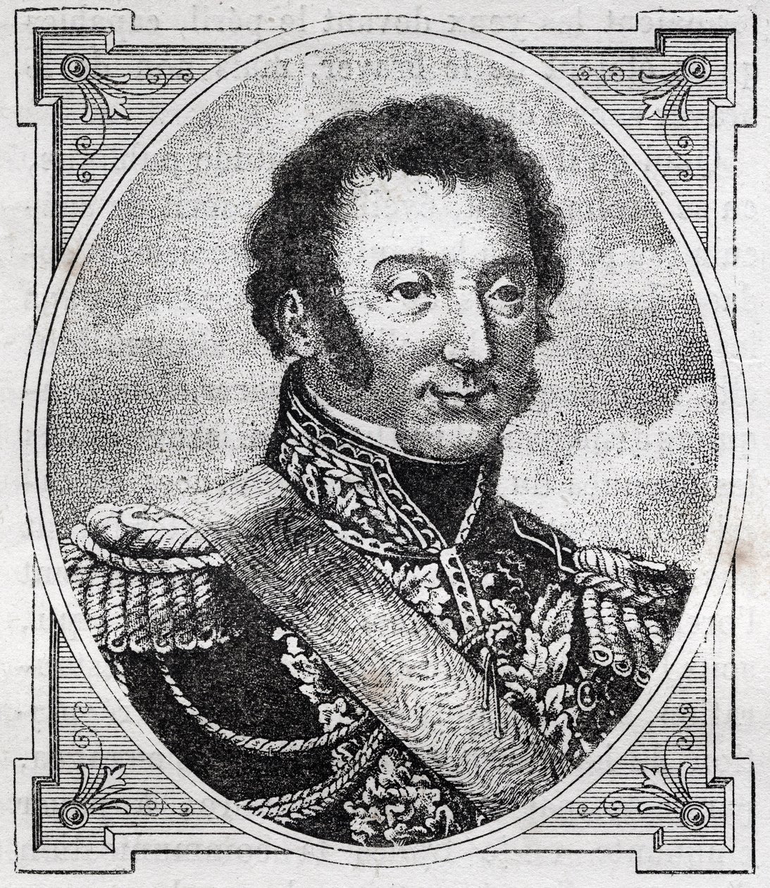 Porträtt av Louis Auguste Victor de Ghaisne de Bourmont (1773-1846), marskalk av Frankrike. av Unknown artist