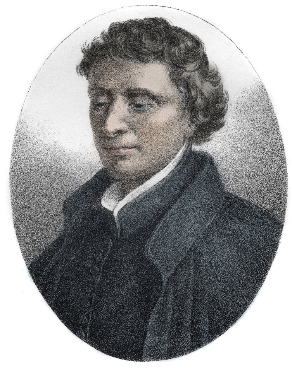 Porträtt av Louis Bourdaloue (1632-1704) Jesuit Franciscan gravyr - av Unknown artist