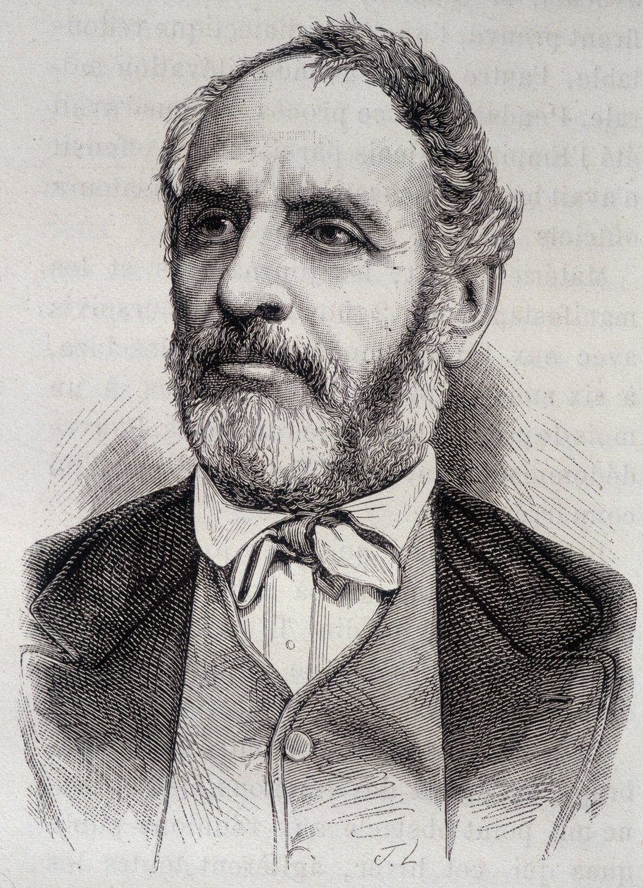 Porträtt av Louis Charles Delescluze, fransk journalist och politiker (1809-1871) av Unknown artist