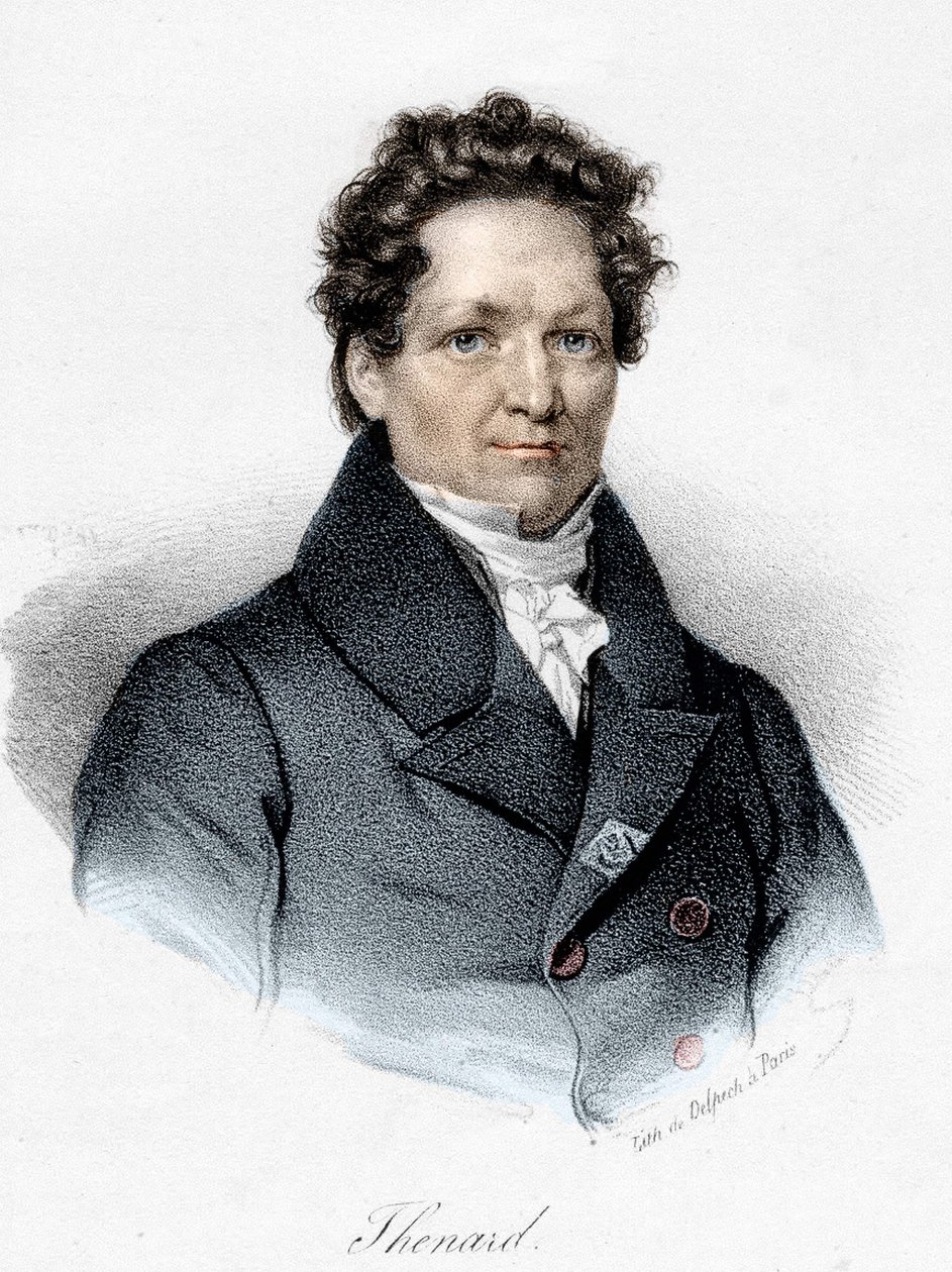 Porträtt av Louis Jacques Thénard (1777 - 1857), fransk kemist. av Unknown artist