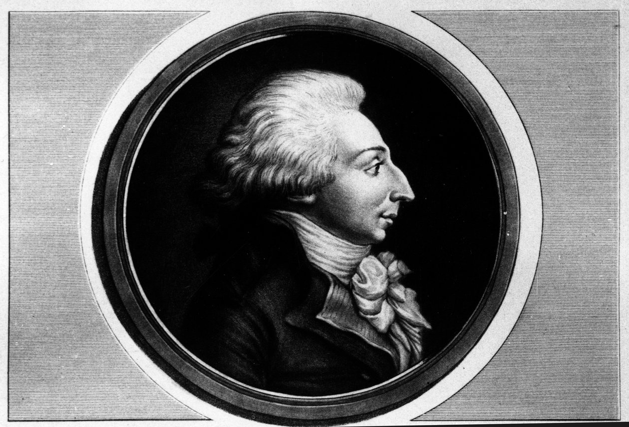 Porträtt av Louis Michel Lepeletier, markis av Saint-Fargeau (Saint Fargeau), konventets deputerad (1760-1793). Gravyr i "" Komplett samling av historiska målningar från den franska revolutionen, i tre volymer.""" 1804. av Unknown artist