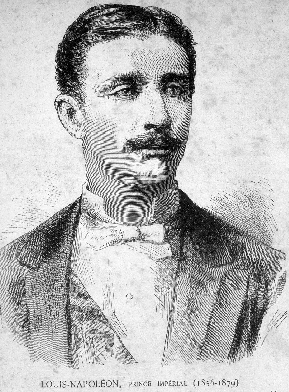 Porträtt av Louis Napoleon, Prince Imperial (1856 - 1879) (son till Napoleon III) - i "" Les Contemporains", n.d. sent 1800-tal. av Unknown artist