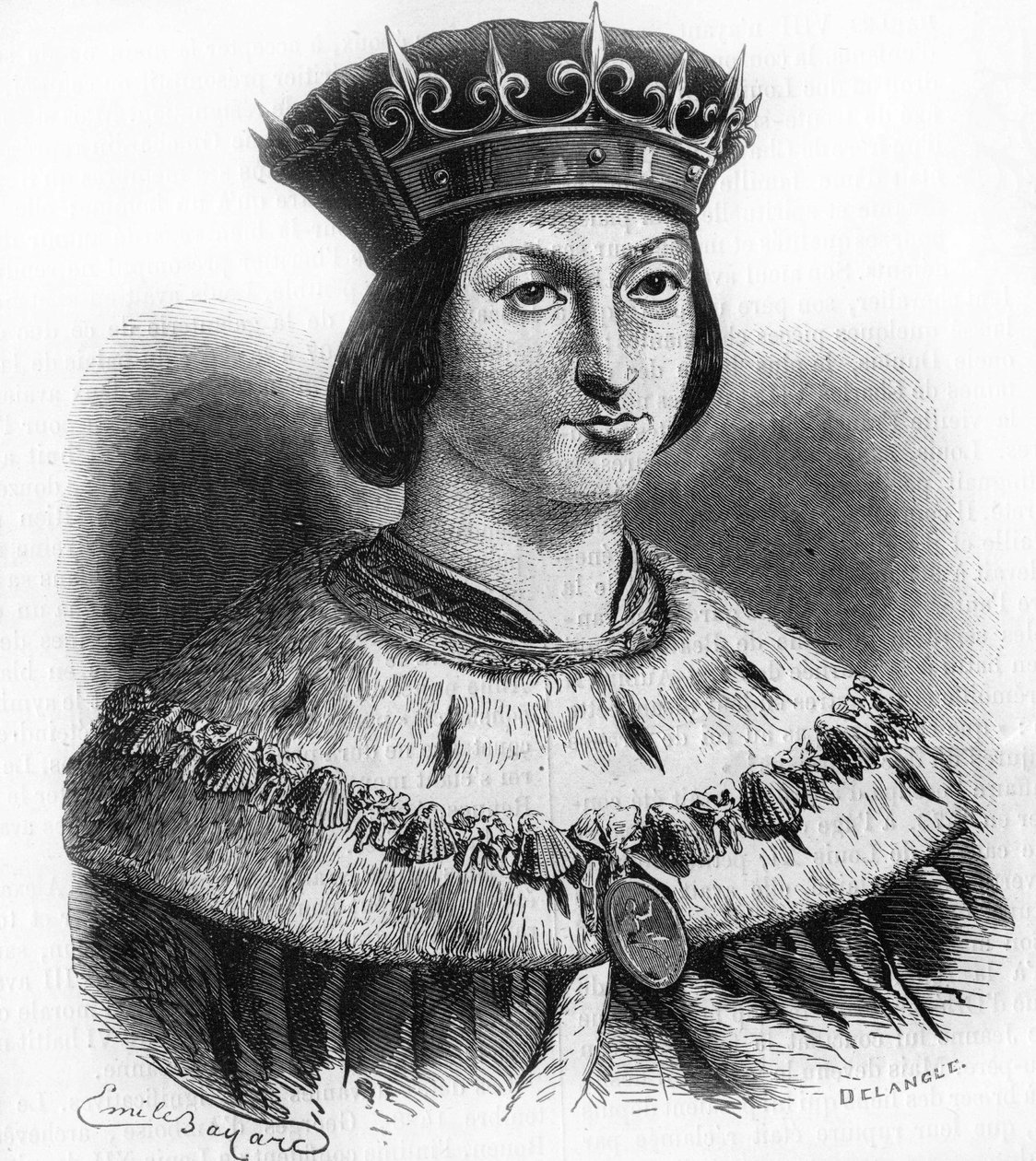 Porträtt av Ludvig XII (1462-1515), kung av Frankrike. av Unknown artist