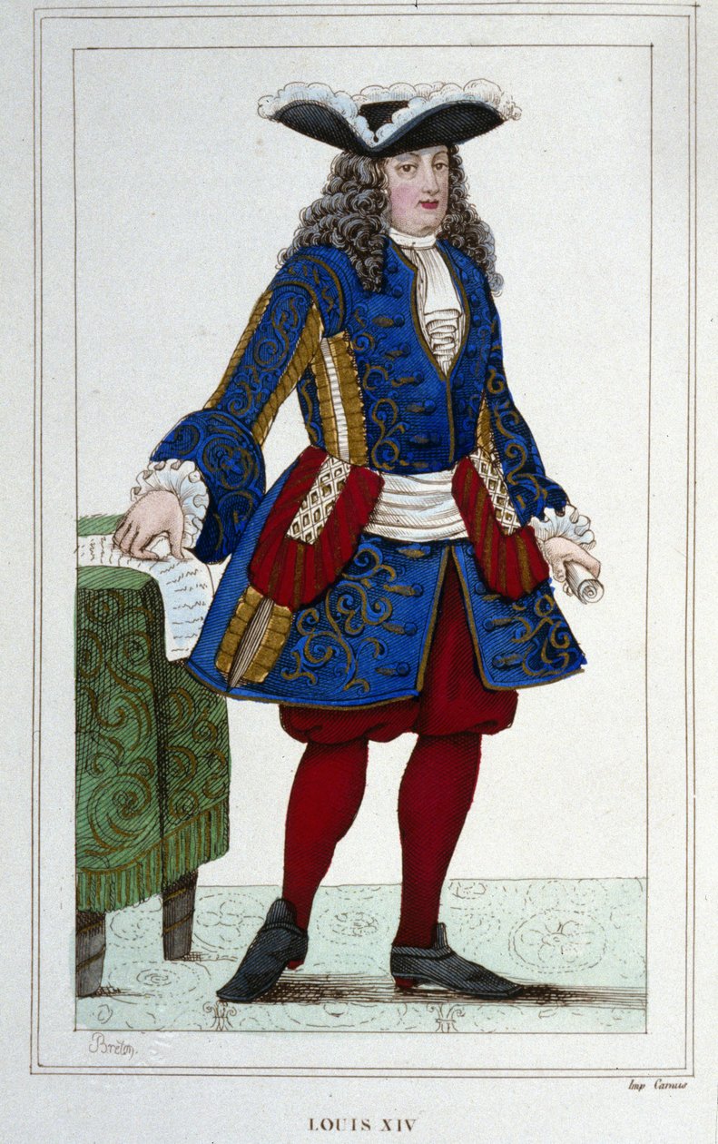 Porträtt av Ludvig XIV (1638 - 1715), kung av Frankrike. av Unknown artist