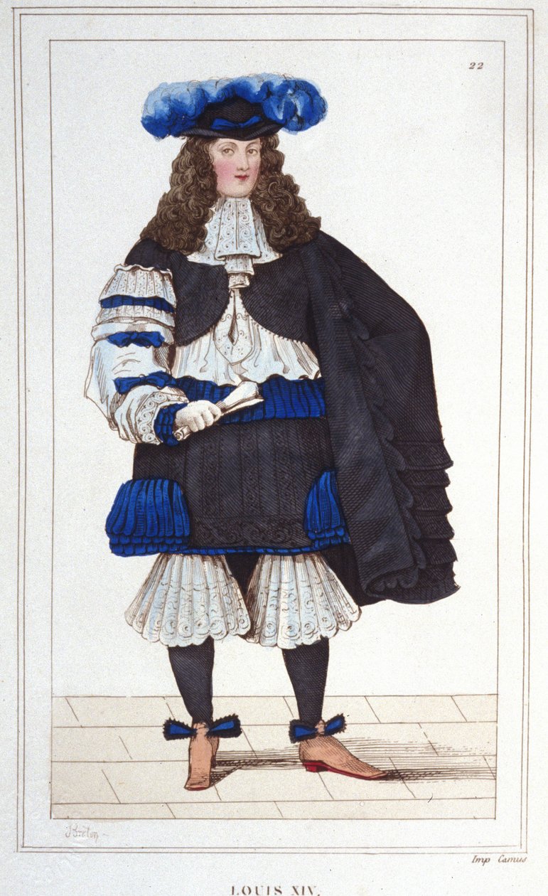 Porträtt av Ludvig XIV (1638 - 1715), kung av Frankrike. av Unknown artist