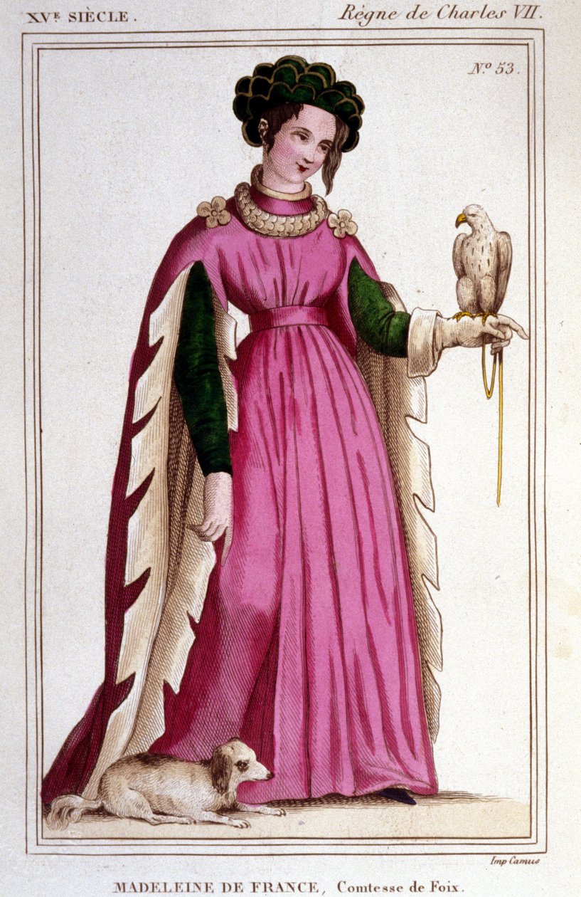 Porträtt av Madeleine av Frankrike (1443 - 1495), grevinnan av Foix. av Unknown artist