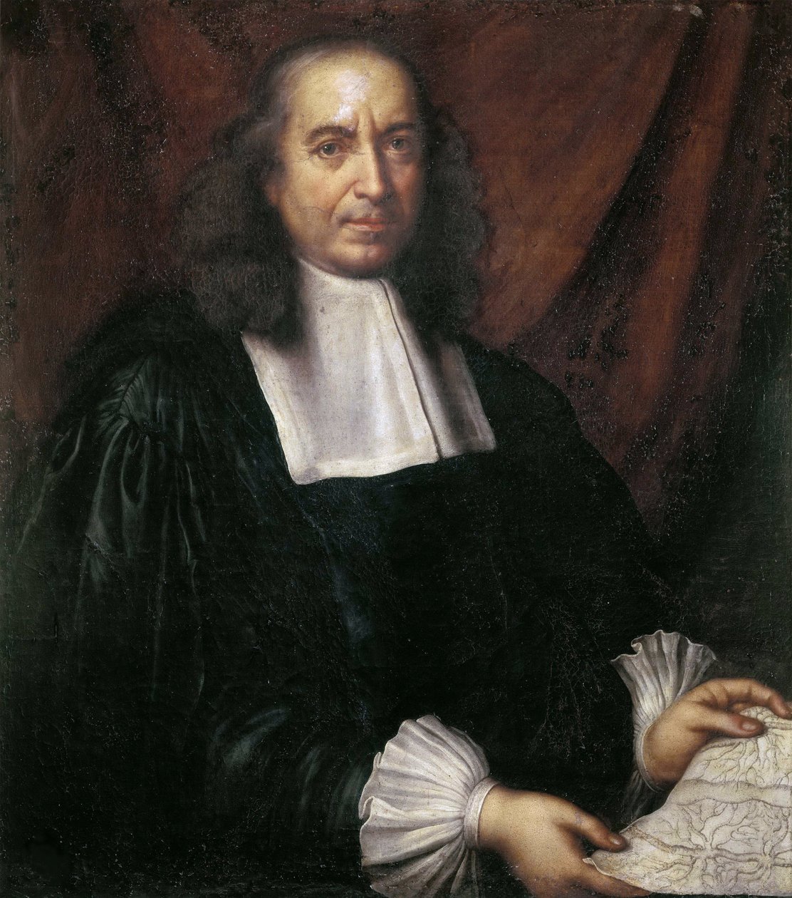 Porträtt av Marcello Malpighi (1628-1694) av Anonym. Olja på duk, Mått: 85x72. Galleria Borghese, Rom av Unknown artist