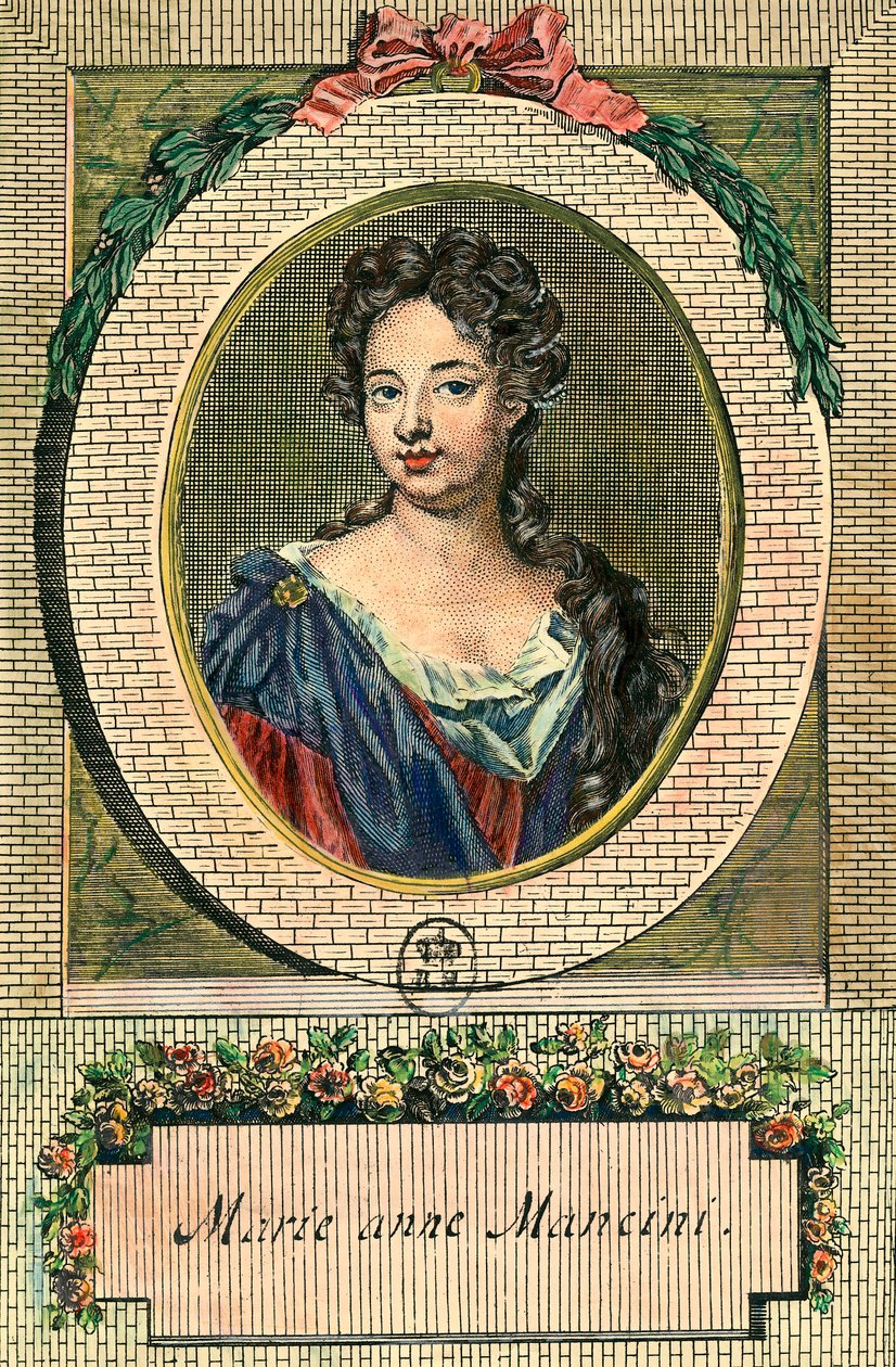 Porträtt av Marie Anne Mancini av Unknown artist