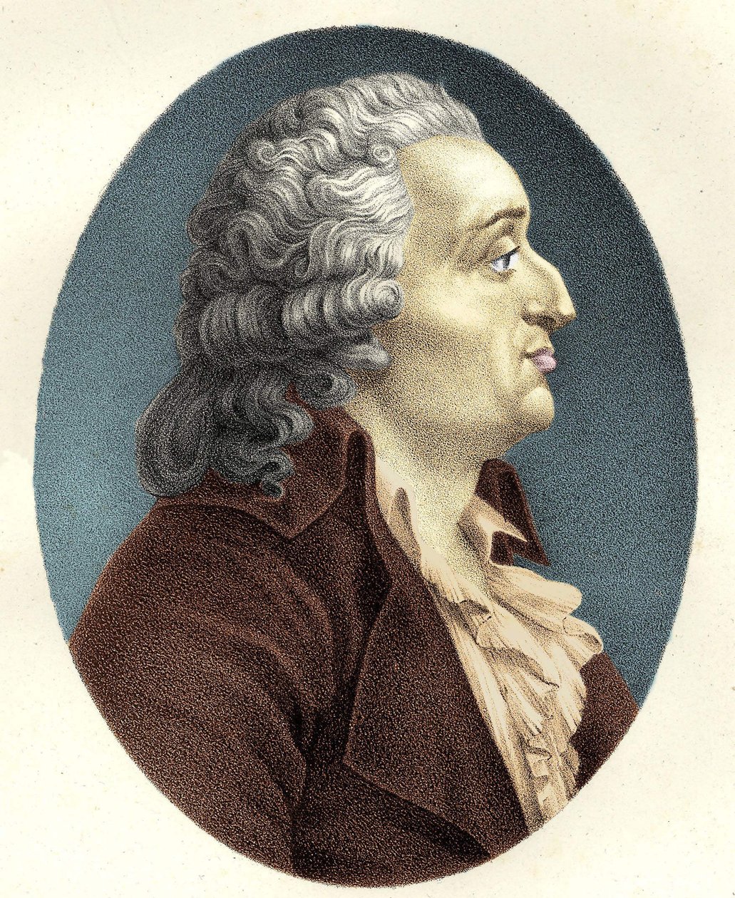 Porträtt av Marie Jean Antoine Nicolas de Caritat, Marquis de Condorcet (1743 - 1794) av Unknown artist