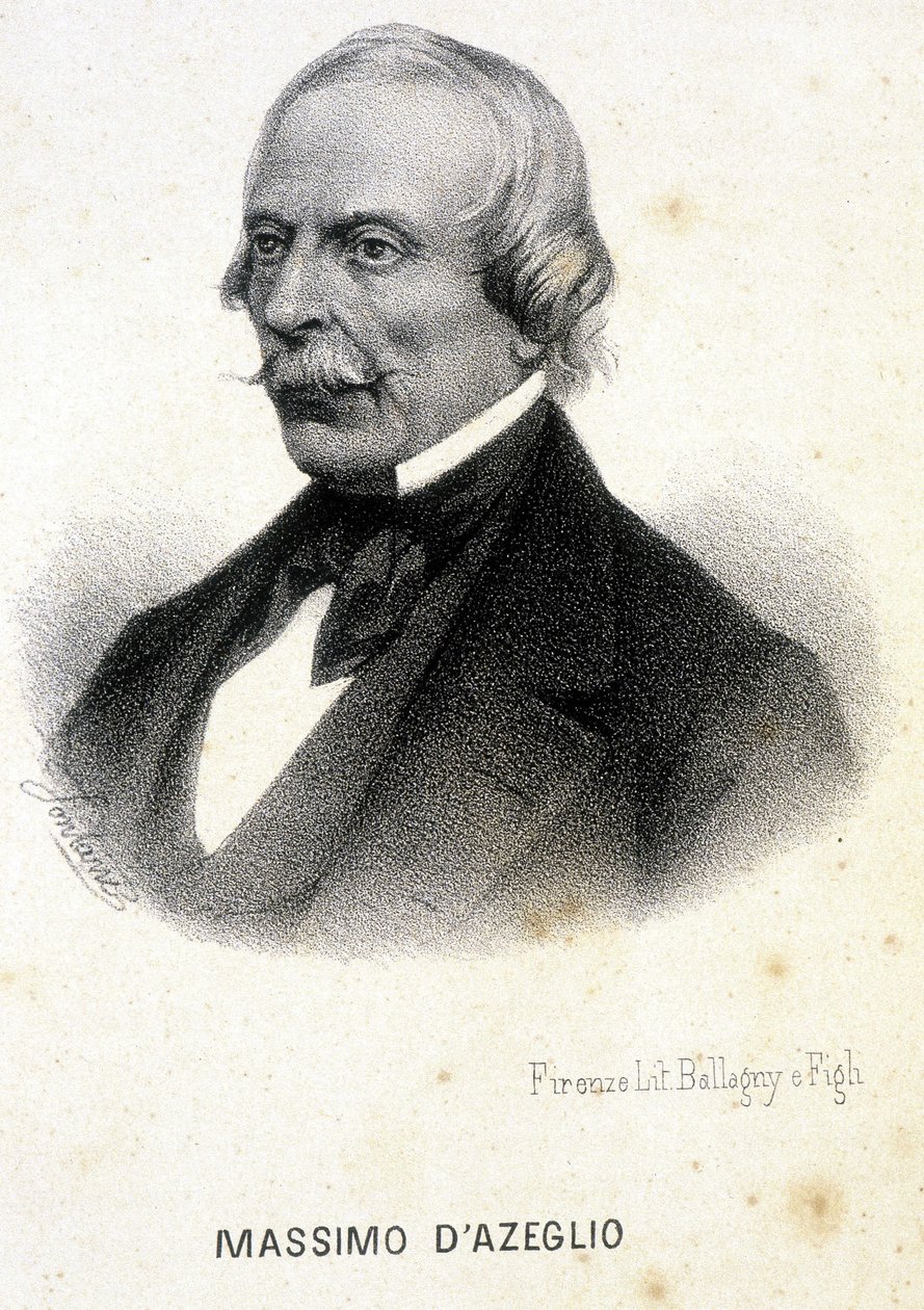 Porträtt av Massimo Taparelli, markis d