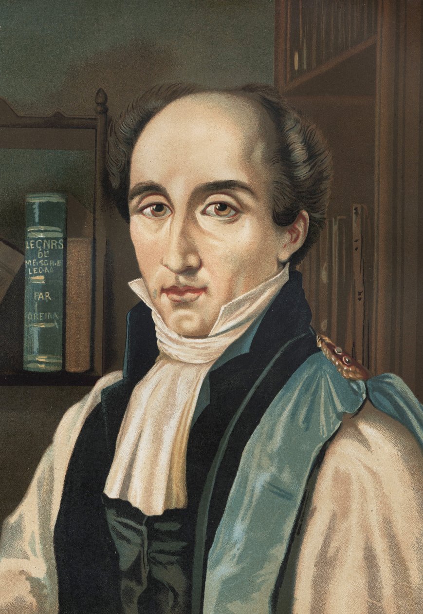 Porträtt av Mathieu Joseph Bonaventure Orfila. Fransk läkare och kemist av spanskt ursprung (Mah¿n av Unknown artist