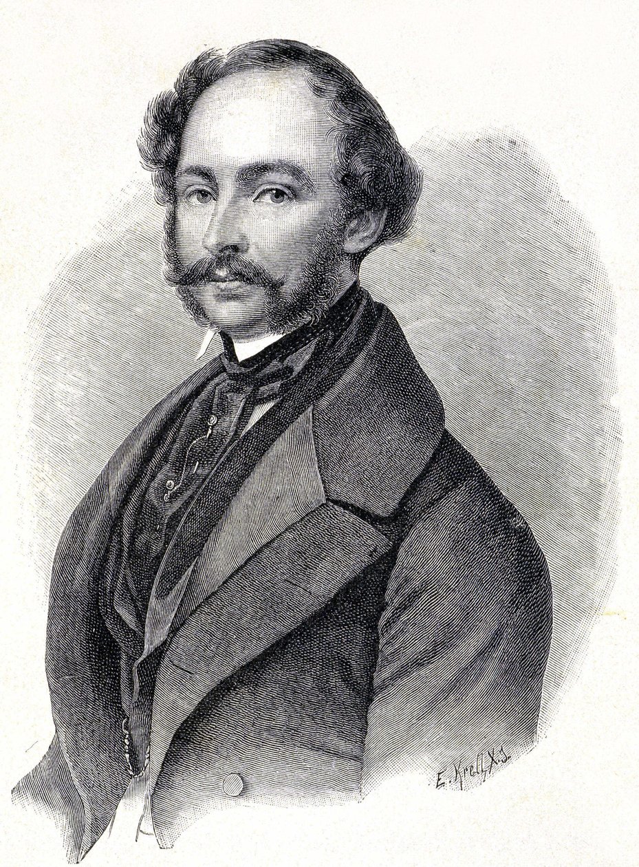 Porträtt av Maximilian II kung av Bayern - Porträtt av Maximilian II Joseph de Baviere (1811 - 1864) av Unknown artist