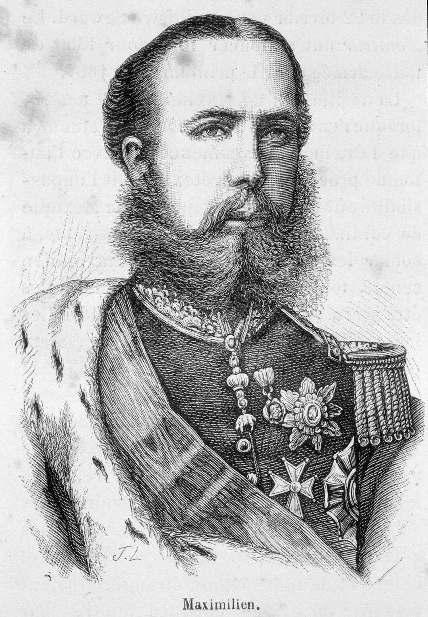 Porträtt av Maximilian I av Mexiko eller Ferdinand Maximilian Joseph, kejserlig prins och ärkehertig av Österrike, kunglig prins av Ungern och Böhmen (1832-1867) av Unknown artist