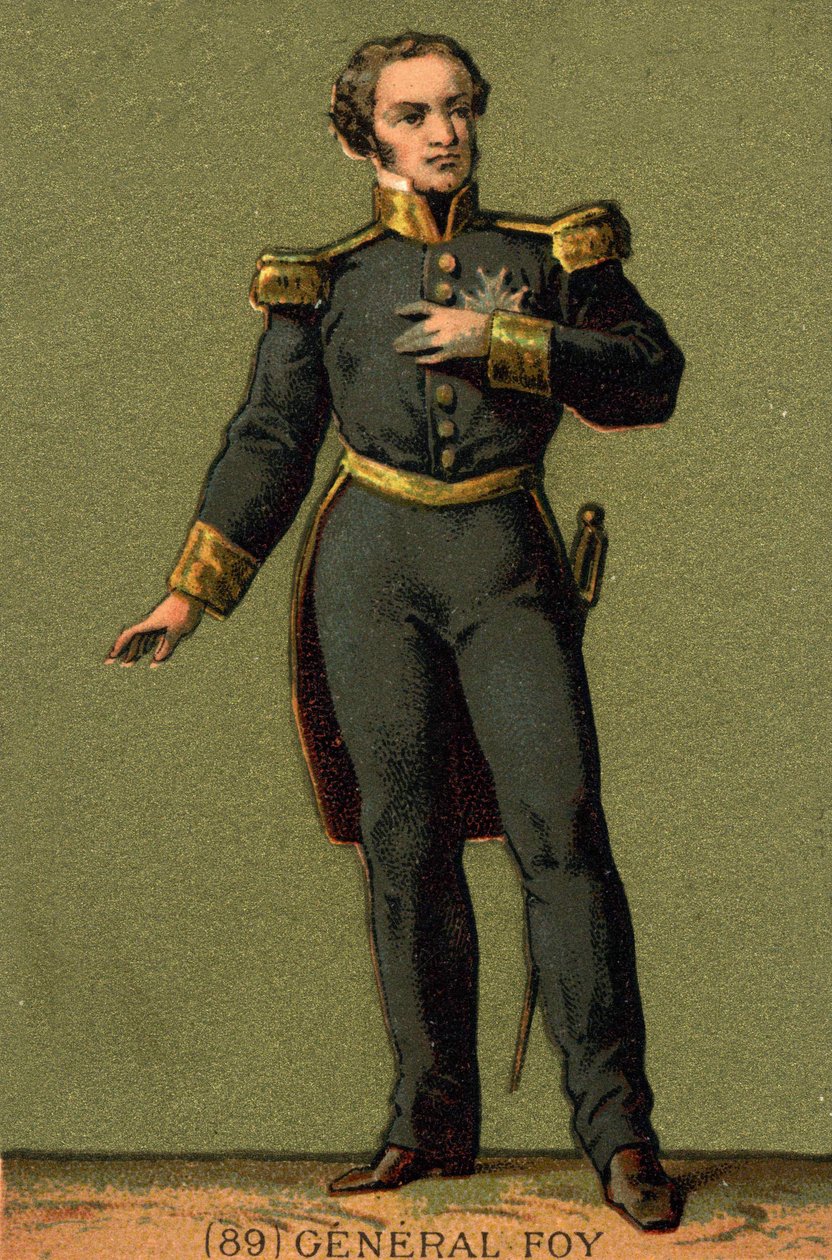 Porträtt av Maximilian Sébastien Foy. Fransk general och politiker (1775 till 1825) av Unknown artist