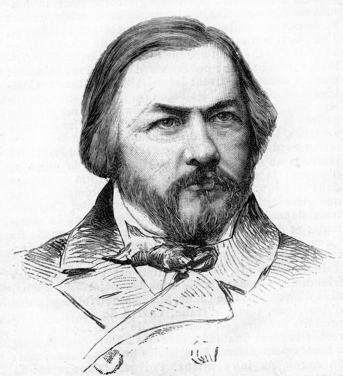Porträtt av Michail Glinka (1804 - 1857), rysk kompositör. av Unknown artist