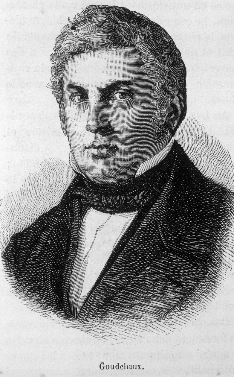 Porträtt av Michel Goudchaux av Unknown artist